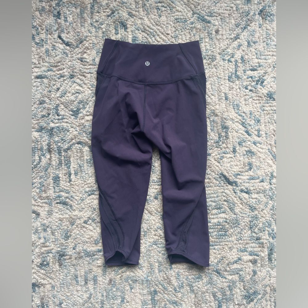 Lululemon Womens Sun Setter Crop Leggings 17" Inseam Boysenberry Size 4 W6AEQS